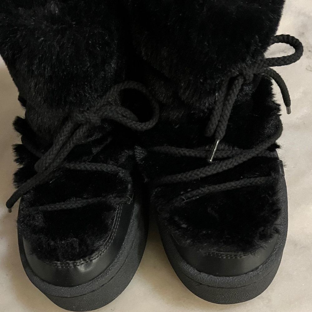 H&M Black Faux Fur Winter Boots - Picture 5 of 12